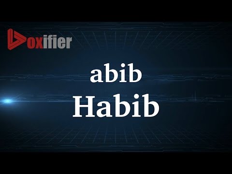 How to Pronunce Habib in French - Voxifier.com