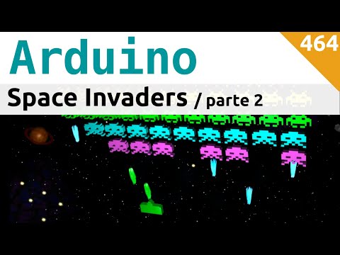 Space Invaders su Arduino (semplificato) - parte 2 - Alieno e collisioni - Video 464