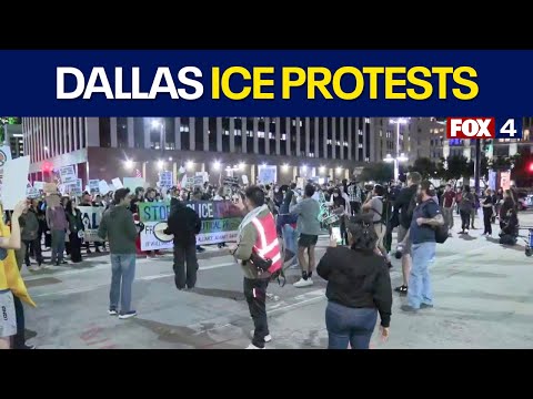Protesters gather in Dallas over Minnesota ICE shooting