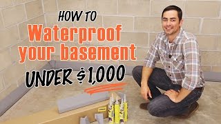 How to Waterproof a Basement | DIY SquidGee Dry System