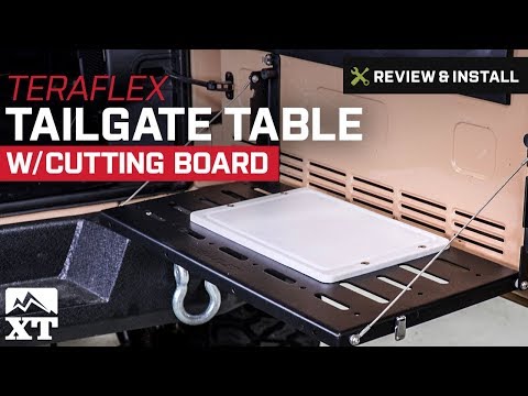 Jeep Wrangler Teraflex Tailgate Table - w/ cutting board (2007-2017 JK) Review & Install