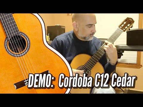 DEMO: Cordoba C12 Solid Cedar Top, Solid Indian Rosewood Back/Sides | CalidoGuitars.com