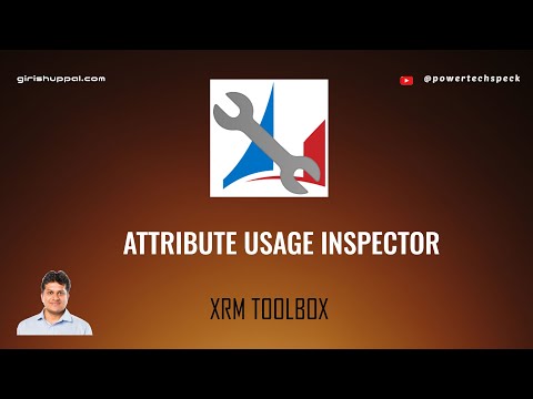 Xrm Toolbox Attribute Usage Inspector