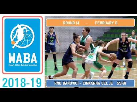 2018-19 WABA League R14 (06/02): RMU Banovici-Cinkarna Celje 59-81