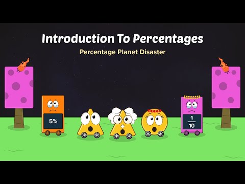 Math Story : Introduction To Percentages | Percentage Planet Disaster | Maths Home School