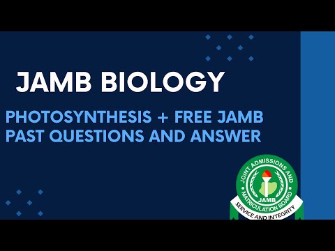 JAMB Biology 2025 EP 59 - Photosynthesis + The Leaf As a Photosynthetic Organ + Free JAMB Biology PQ