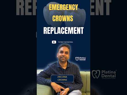 Emergency Zirconia Crown Replacement in 1 Day
