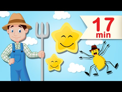 Svenska barnvisor | Imse Vimse Spindel | Per Olsson Hade En Bonnagård | Blinka Lilla Stjärna | 3 X