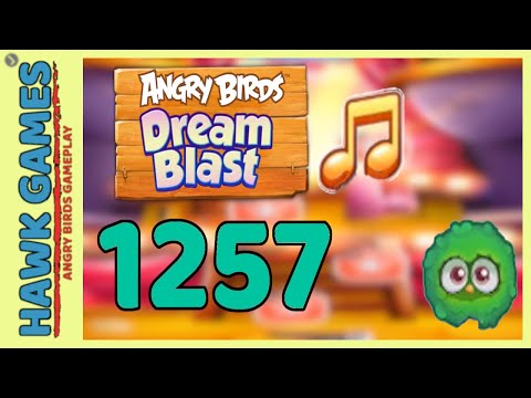 Angry Birds Dream Blast Level 1257 - Walkthrough, No Boosters