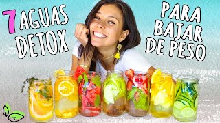 7 AGUAS DETOX PARA BAJAR DE PESO