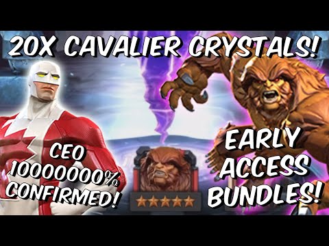 20x 5 & 6 Star Sasquatch & Guardian Cavalier Crystal Opening! - CEO!!! - Marvel Contest of Champions
