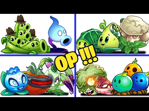PvZ 2 4 Super Team Plants Vs Team Zombies Part 3 - Team So OP !!!