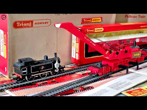 Tri-ang Hornby R.739 Breakdown Crane Set with R.740 Coach for Breakdown Crew