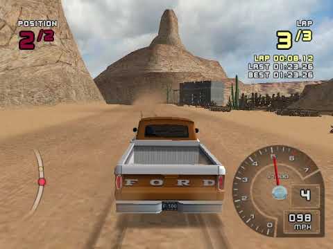 Ford Racing 2 Hard Walkthrough Part 21 - Ford Challenge: Off Road - '65 Ford F-100