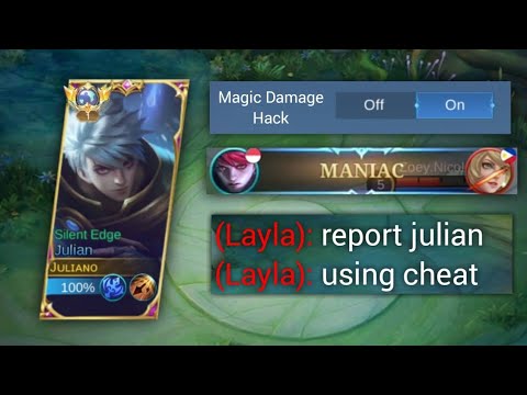 TOP GLOBAL JULIAN USING MAGIC DAMAGE HACK INSTANT MANIAC !! ( INSANE DAMAGE )