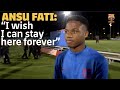 ANSU FATI'S FIRST WORDS SINCE HIS DEBUT