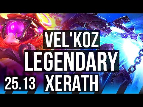 VEL'KOZ vs XERATH (MID) | Legendary, 50k DMG | EUNE Grandmaster | 25.13