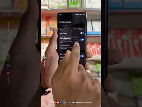 How To Redmi Note 14 Pro Double Tab Screen On Off Setting#foryou#viral#shorts#video#uzzol_technology