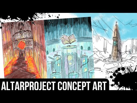 Sketching Concept Art for Future Altar Projects! | The Portfolio