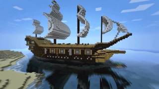 preview picture of video 'Minecraft construction bateau pirate'
