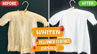 How To Whiten White Clothes That Turned Yellow? Get Results in 5 Minutes