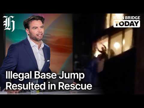 Thumbnail for 'I made a mistake': Illegal base-jumper needed rescuing off Auckland building | Ryan Bridge TODAY