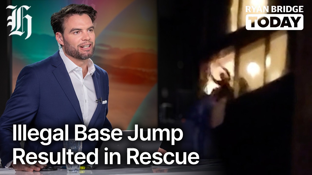 'I made a mistake': Illegal base-jumper needed rescuing off Auckland building | Ryan Bridge TODAY