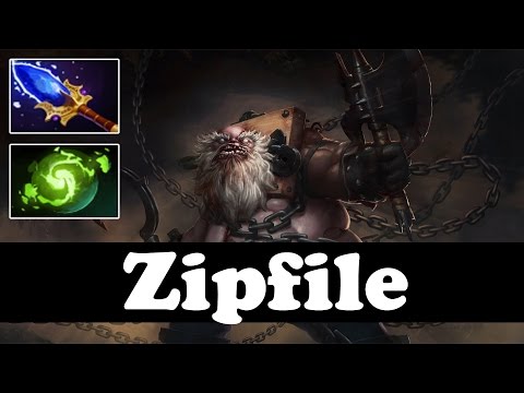 Zipfile Plays Pudge WITH REFRESHER AND AGHANIM - Dota 2