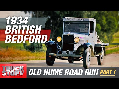 1934 British Bedford truck - only 3 restored in Australia - Old Hume Highway Road Run Part 1