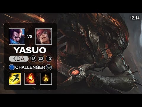 Yasuo vs Sett Mid - EUW Challenger - Patch 12.14 Season 12