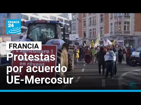 Els agricultors porten tractors a Brussel·les per protestar contra l'acord UE-Mercosur