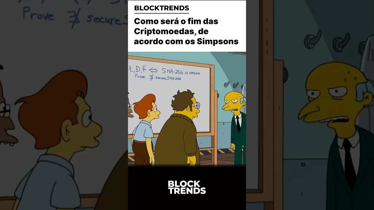 🚨Como será o fim das criptomoedas, de acordo com Os Simpsons #Bitcoin #Crypto #Simpsons #BTC