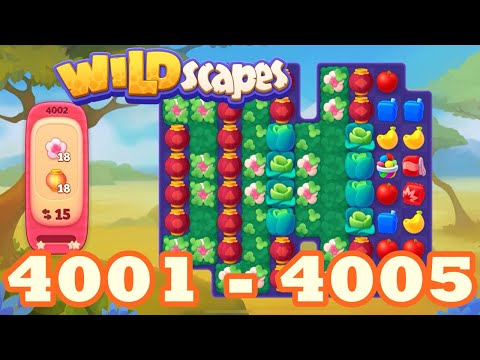 Wildscapes Level 4001 - 4005 HD Walkthrough 3 match puzzle | android | 4002 | 4003 | 4004 | IOS