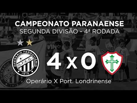 Gols - Operário 4x0 Portuguesa Londrinense - Paranaense Segunda Divisão
