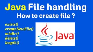 1.How to create file in java program | Core java tutorial |Java file handling