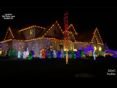 Massive Christmas lights neighbourhood  Located in Old Ruby Lane Puslinch ,On (Guelph Area)