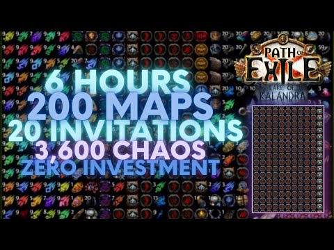 Path of Exile 3.19: How to farm 3,600 Chaos in 6 hours in Lake of Kalandra.