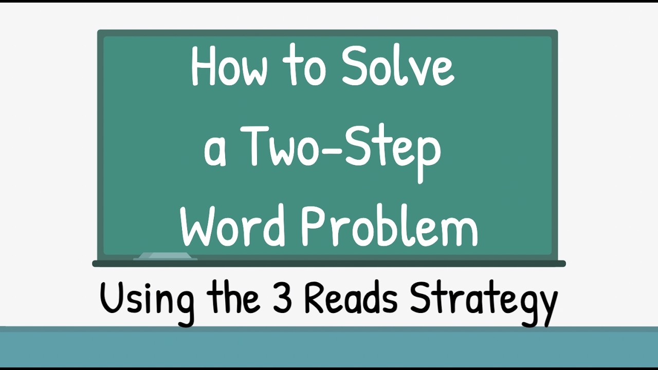 How to Solve a Two-Step Word Problem Using the 3 Reads Strategy- Grades 2 & 3 Mini Lesson