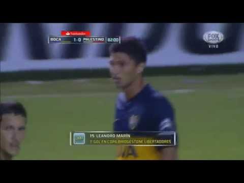 Gol de Marín (1-0) / Boca Juniors 2 – 0 Palestino - Fase de Grupos Copa Libertadores 2015