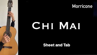 Chi mai (Ennio Morricone), Guitar lesson with sheet and Tab