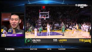 Jeremy Lin - Celtics vs. Lakers Post Game Locker Room Interview 2/22/15