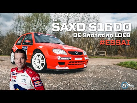 TEST DRIVE - SEBASTIEN LOEB'S Saxo S1600 🔥 on Top Gear France