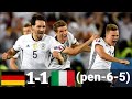 Germany 1(6) Italy 1(5) Euro 2016 | Extended Higlights and goals [penalty shootout]