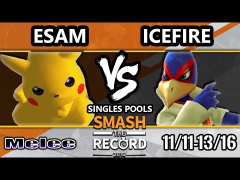 STR 2016 SSBM - PG | ESAM (Pikachu) Vs. IceFire (Falco) Smash Melee Tournament