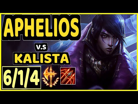 JUZINHO (APHELIOS) vs KALISTA - 6/1/4 KDA BOTTOM ADC GAMEPLAY - BR Ranked GRANDMASTER