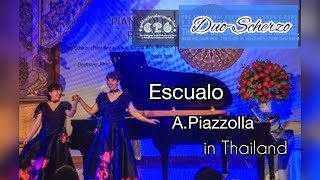 Download lagu 'ESCUALO (鮫)' ピアソラ：連弾／Piazzolla＜arr.Kyoko Yamamoto＞ : Piano 4-hands／ In Thailand／Duo-Scherzo mp3