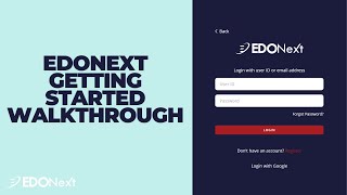EDONext Getting Started Walkthrough