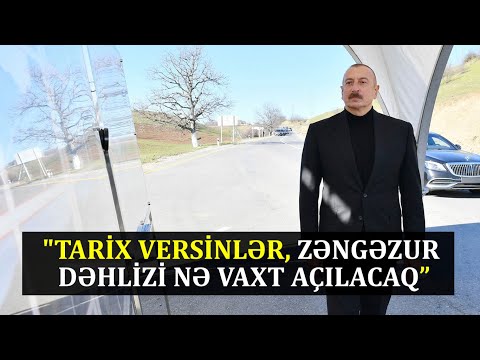 "Deyirəm ki, bizə tarix versinlər, Zəngəzur dəhlizi nə vaxt açılacaq" - İlham Əliyev