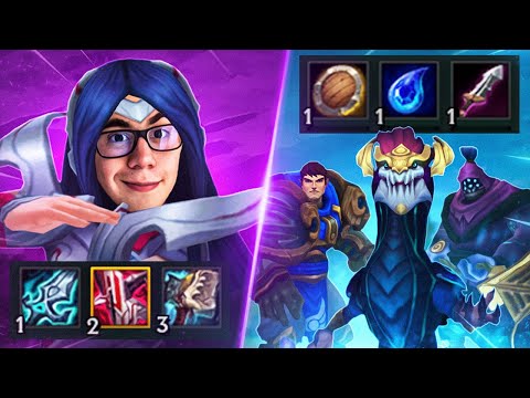 Irelia but I have 3 items when the enemies have 0