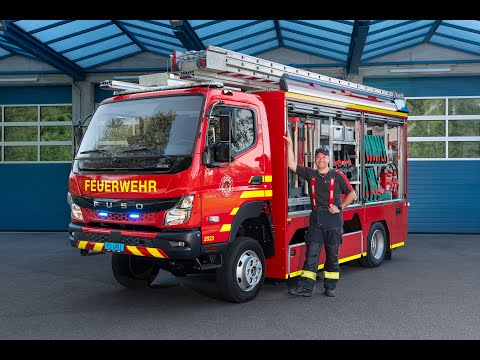 Fuso Canter 4x4 als KTLF bei Schweizer Feuerwehr